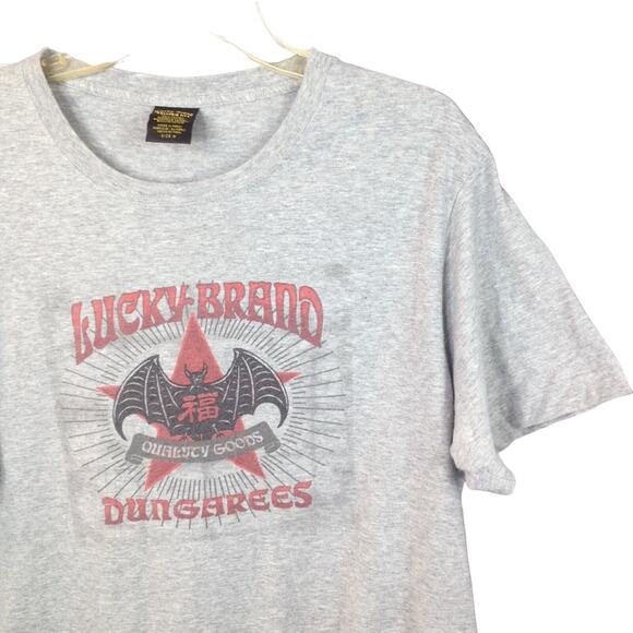 Lucky Brand Quality Fit Dungarees Crewneck Short Sleeve T-Shirt Size M - Picture 6 of 6